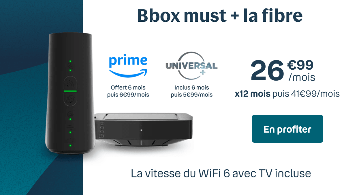 Box avec TV de Bouygues promo