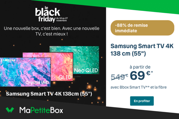 Smart TV pas chère Black Friday Bouygues Telecom