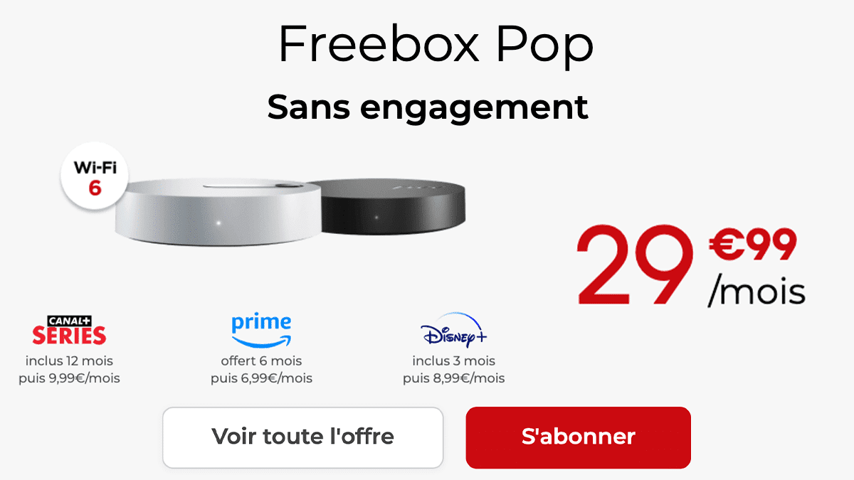Free box sans engagement Pop