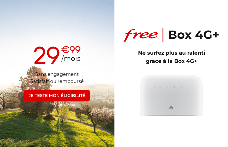 La box 4G de Free à moins de 30€ par mois