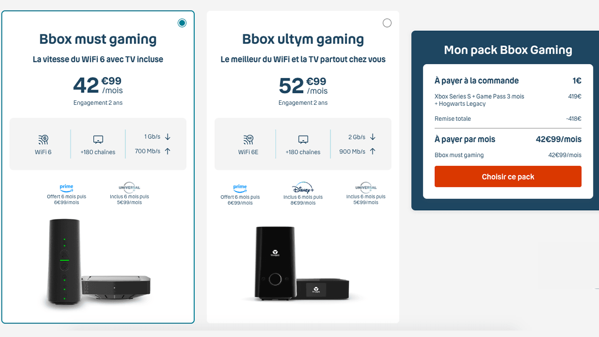 Bouygues Telecom Xbox pas chère box