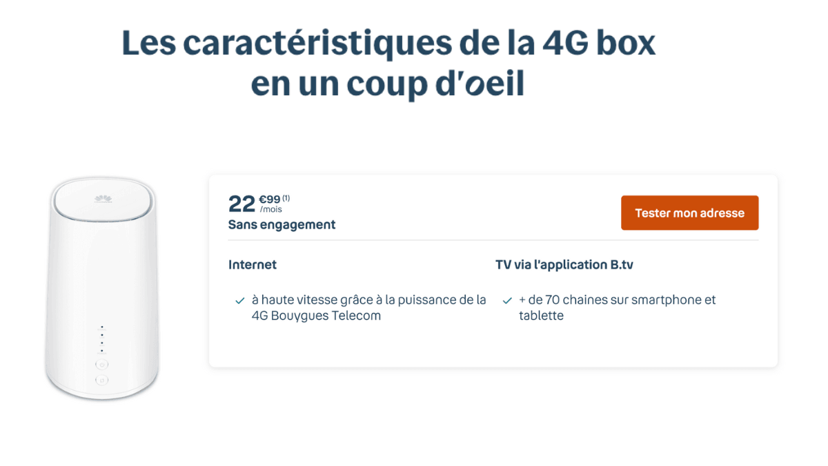 Box 4G de Bouygues Telecom