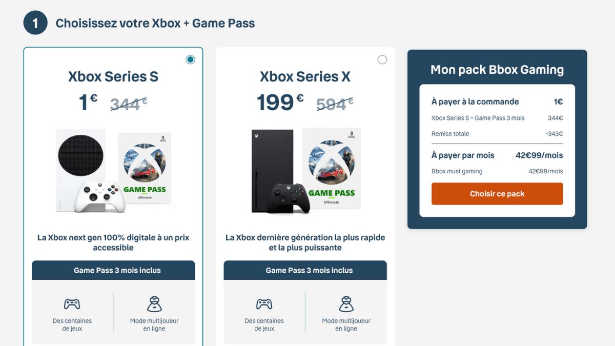 Xbox en promotion chez Bouygues Telecom