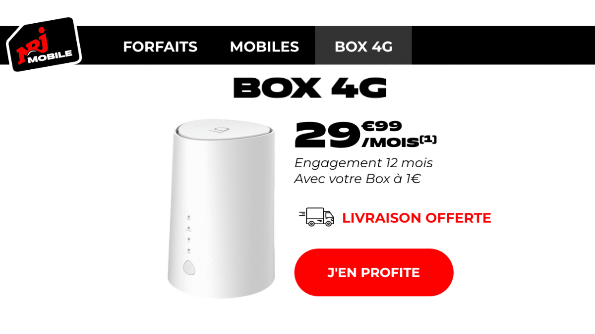Box 4G chez NRJ Mobile