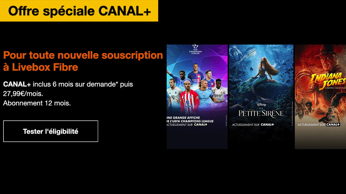 Canal+ offert box en promo Livebox