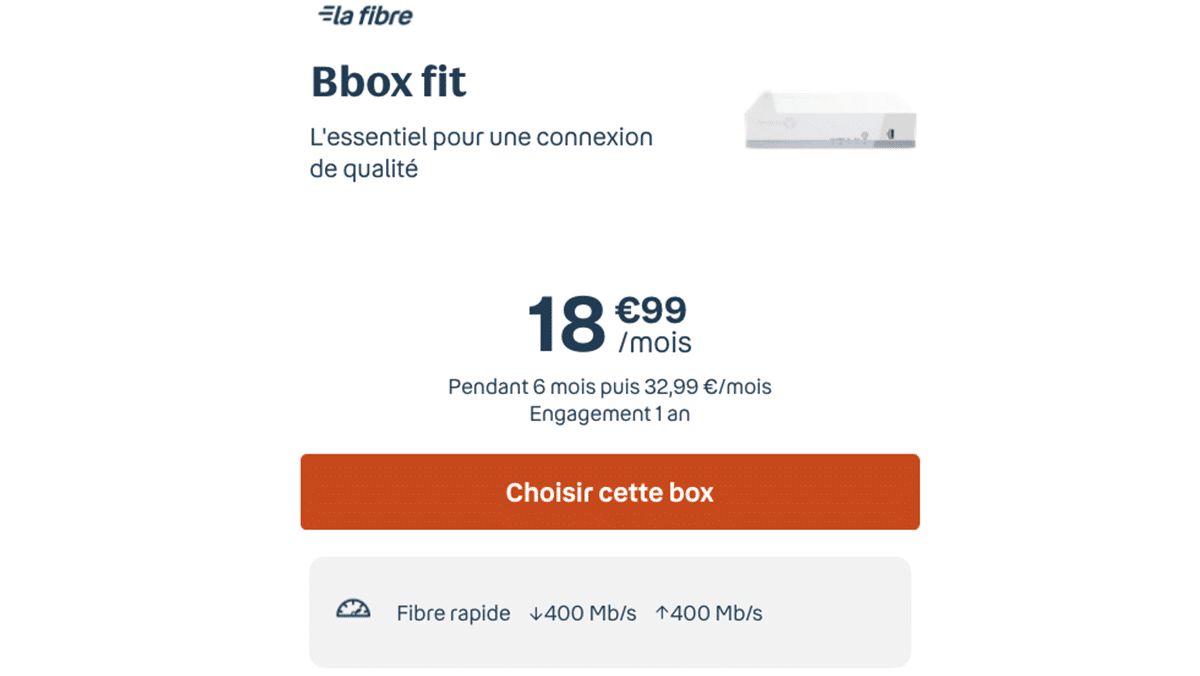 La box en solde de Bouygues Telecom