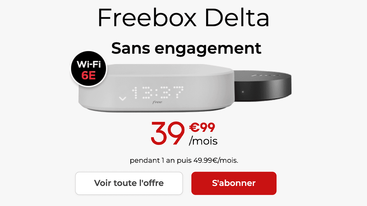 Box fibre Freebox Delta