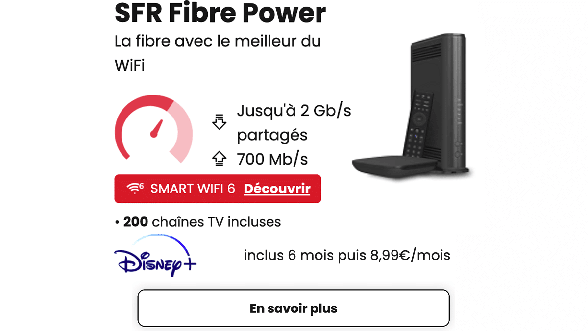 Box internet avec Disney+ de SFR