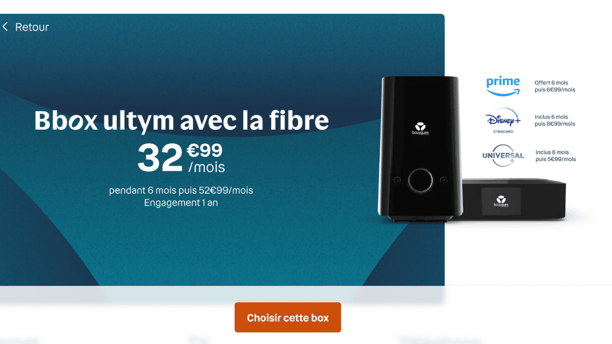 Box fibre de Bouygues Telecom