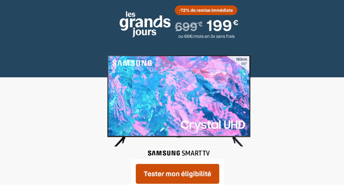 Smart TV Samsung Crystal UHD en promo