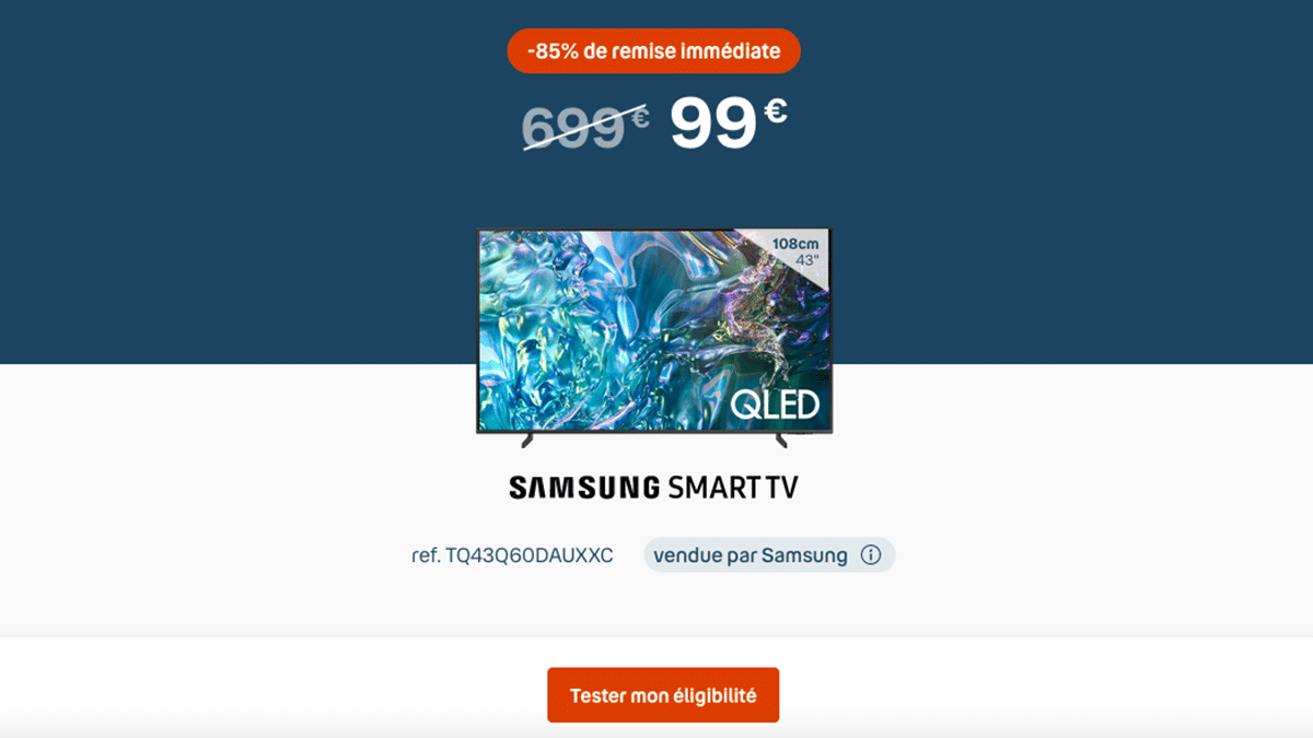 Samsung Smart TV en promo