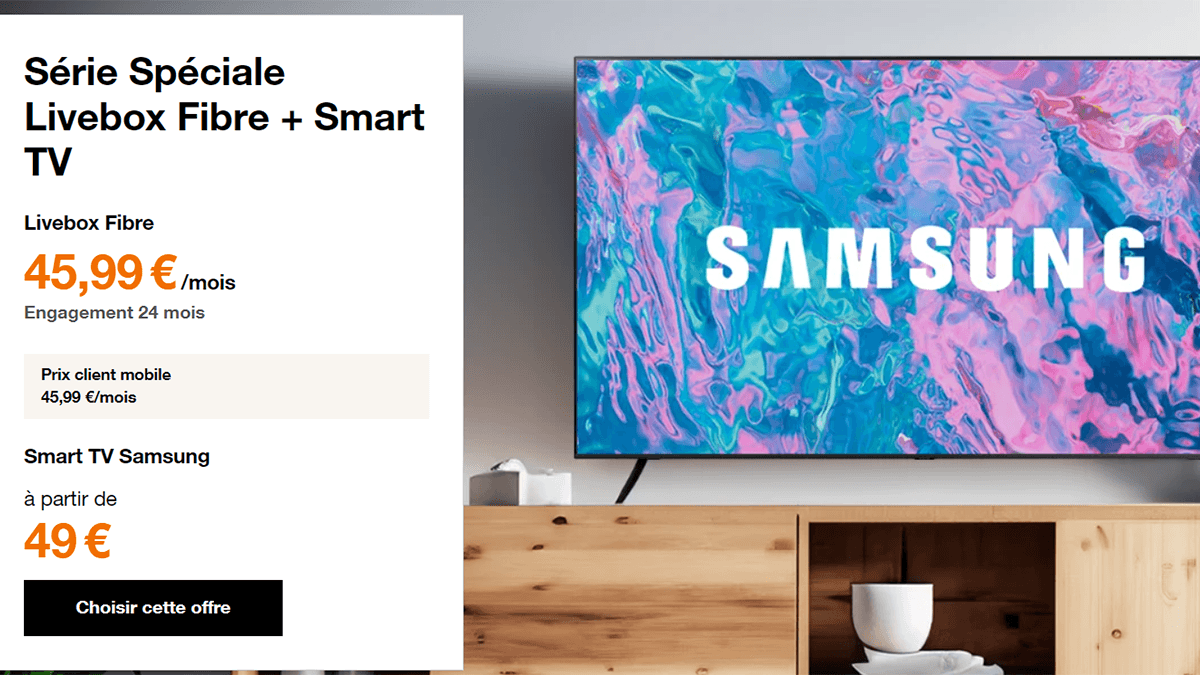 Box en promo Smart TV Orange