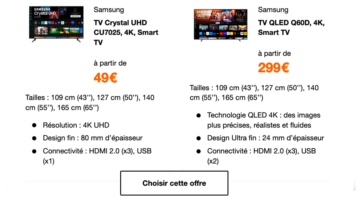 Orange Smart TV