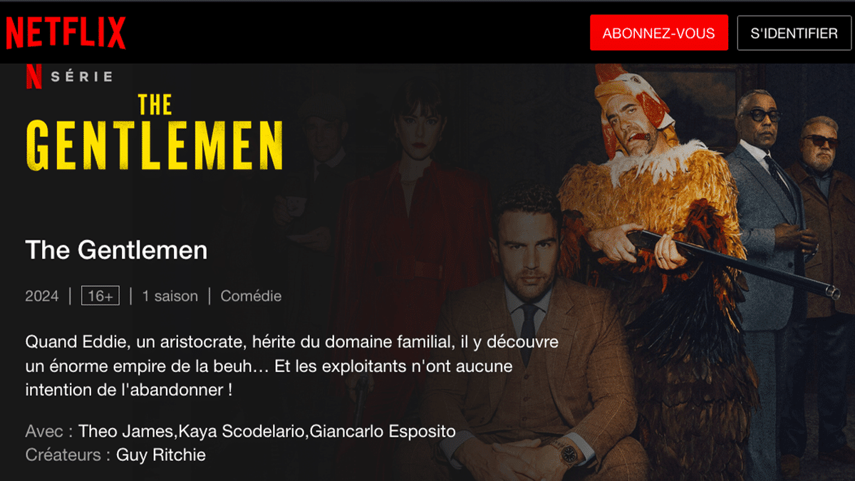 The Gentlemen saison 2 Netflix