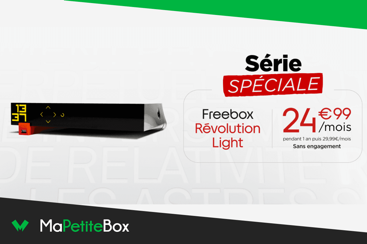 Cette célèbre box internet en promo à 24,99€ avec la Série Spéciale Free