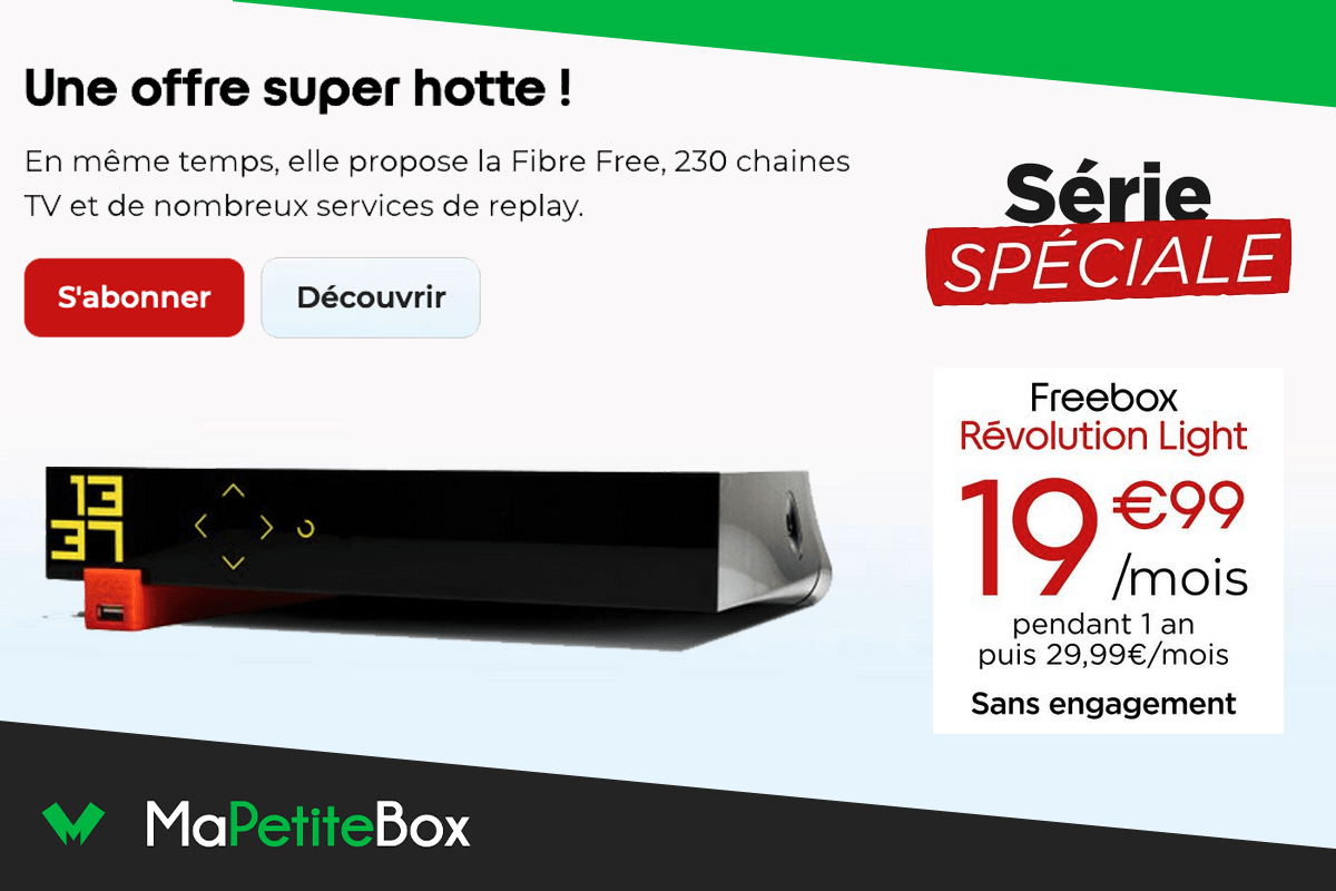 À l'approche de Noël, la box internet en promo Révolution Light est ...