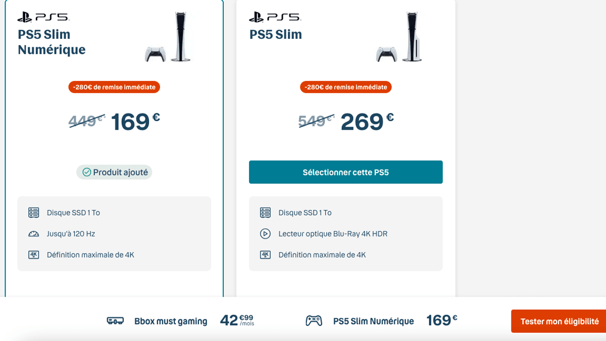 Ps50 Telecom Box Pour Noël, des PS5 en promo avec une box internet Bouygues Telecom