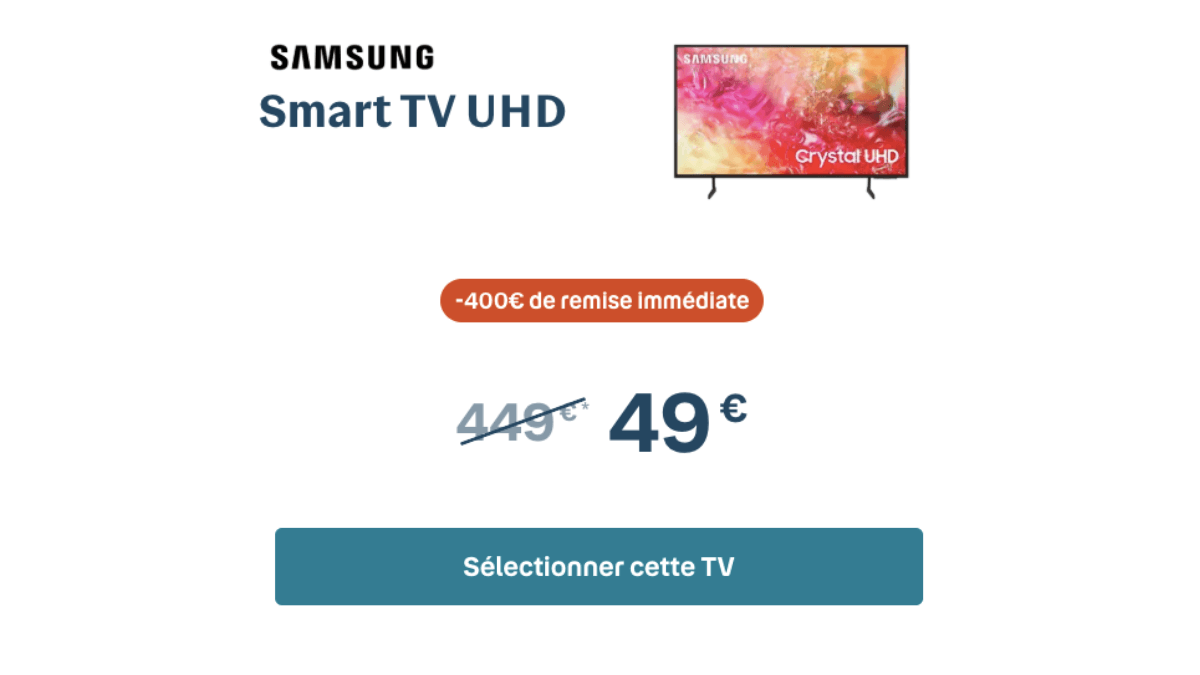 Smart TV à 49€ avec une Bbox