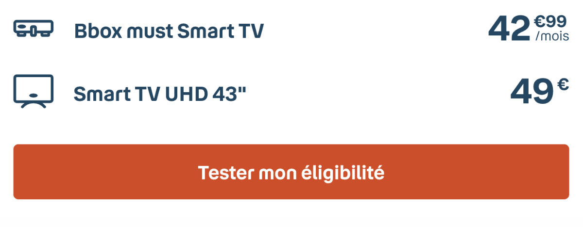 Bbox must avec Smart TV