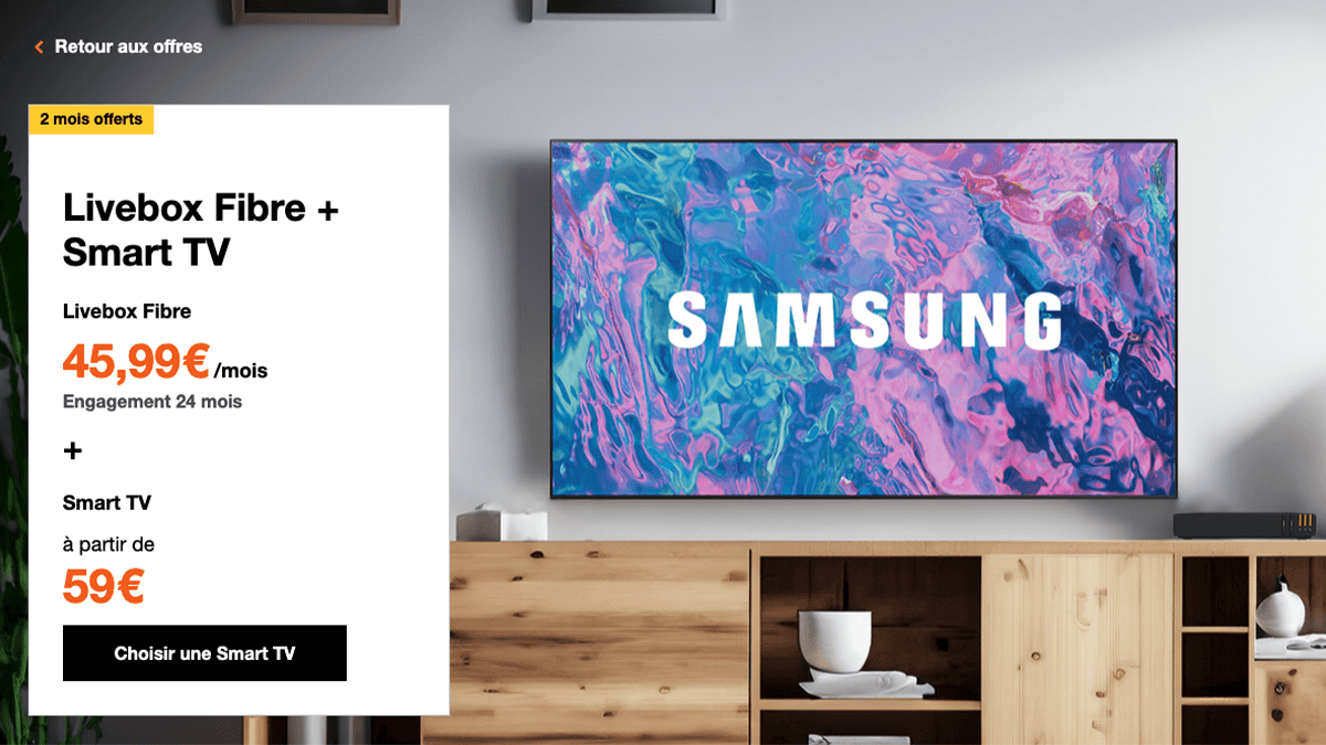 Smart TV une promotion Livebox Fibre