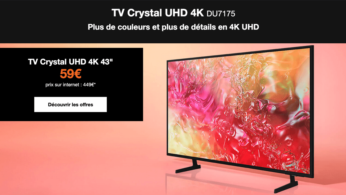 Smart TV Samsung Orange box Livebox avec Smart TV