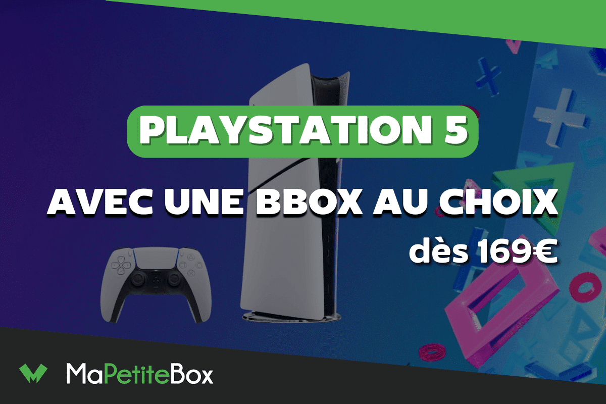 Ps50 Telecom Box La PS5 en promo dès de 169€ avec l'offre de Bouygues Telecom