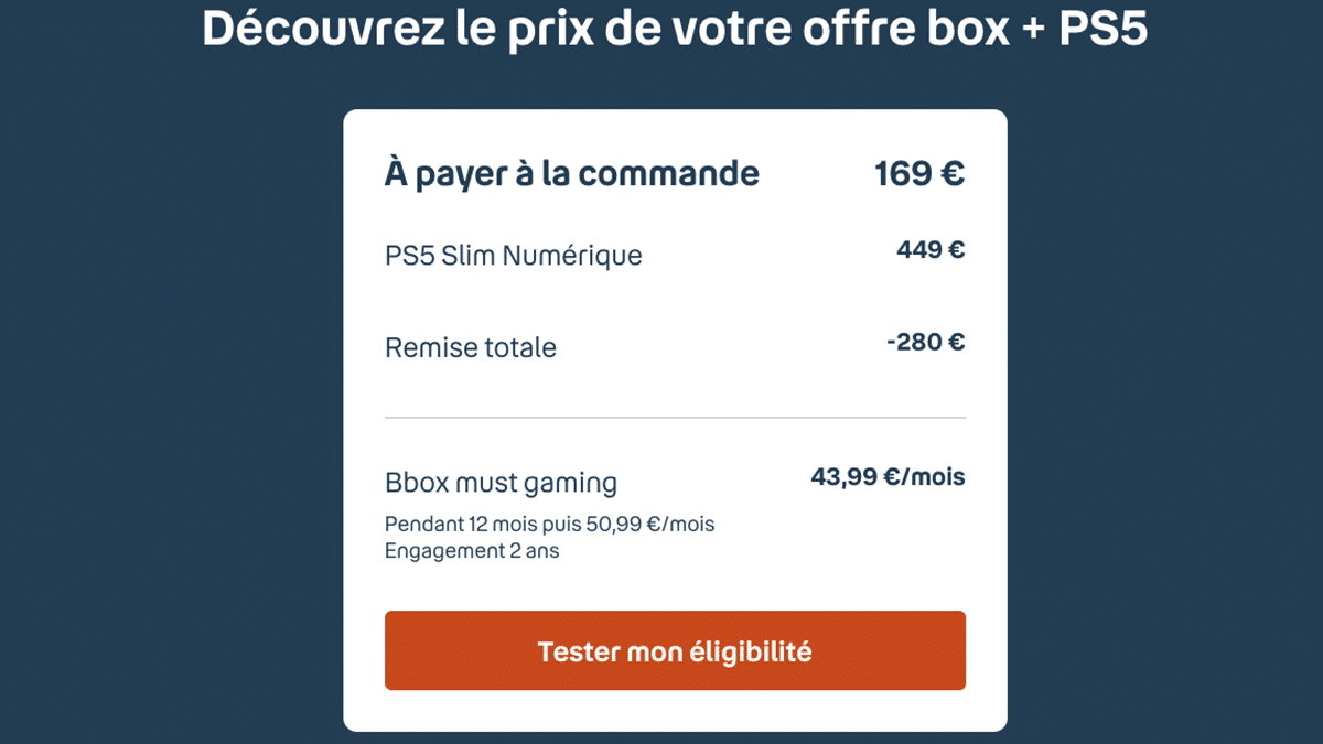 PS5 Promo Bouygues