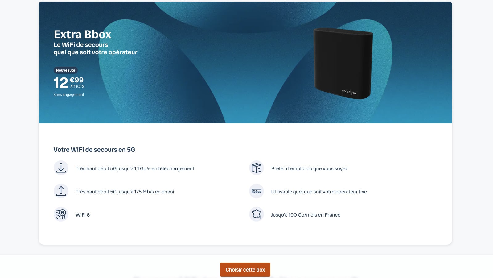 Cette box internet de secours convient avec n'importe quel opérateur