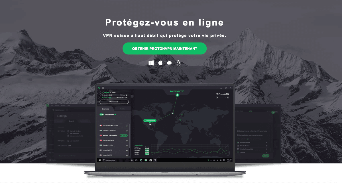 Proton VPN protection connexion petit prix