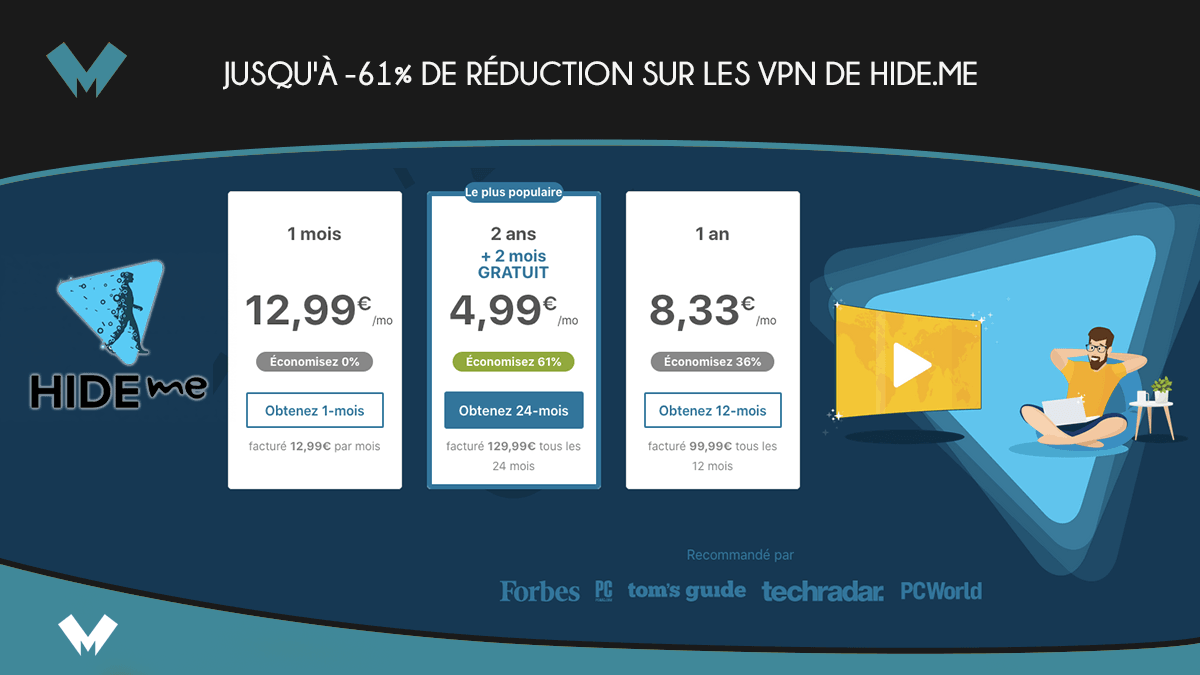 Hide.me le VPN en promo