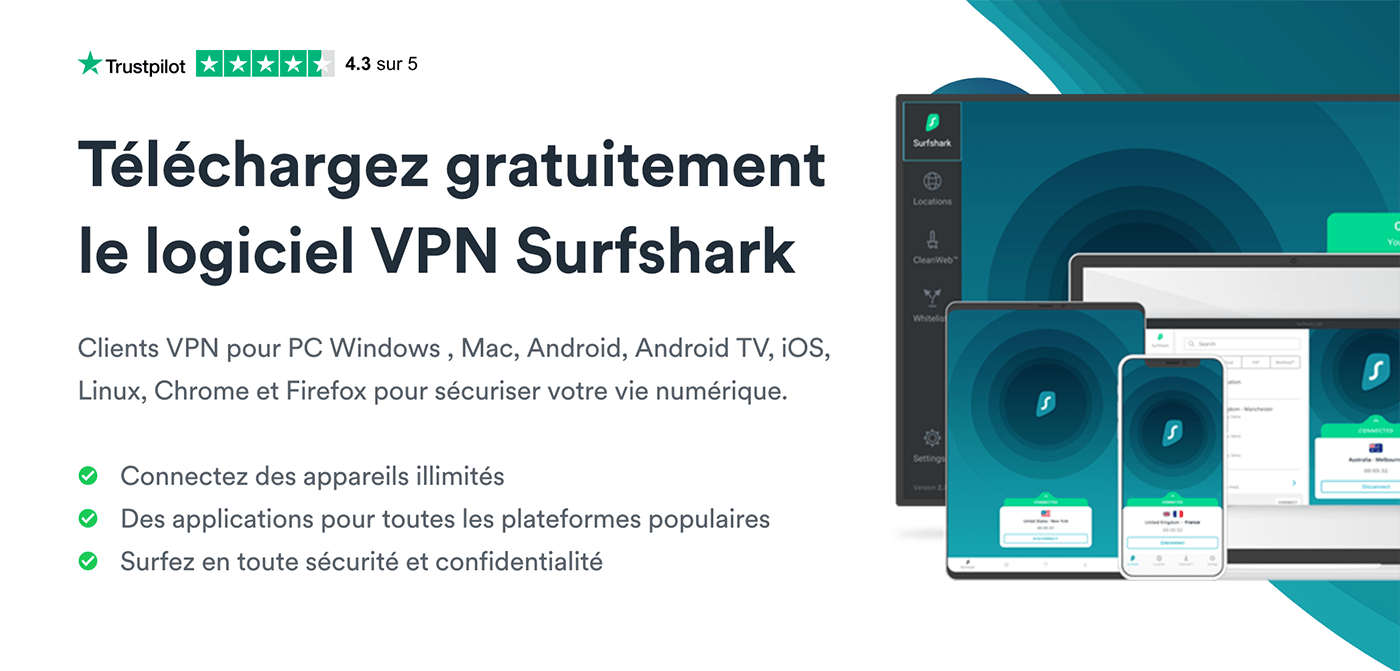 Télécharger Surfshark VPN