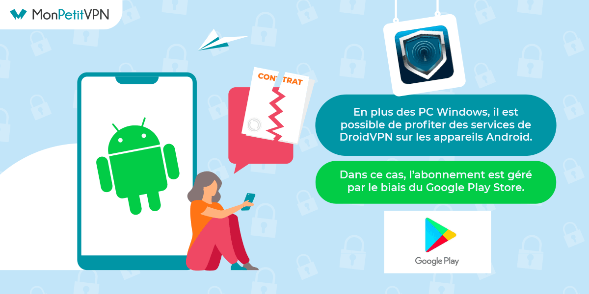L'annulation de son abonnement DroidVPN via Android Annuler son abonnement DroidVPN