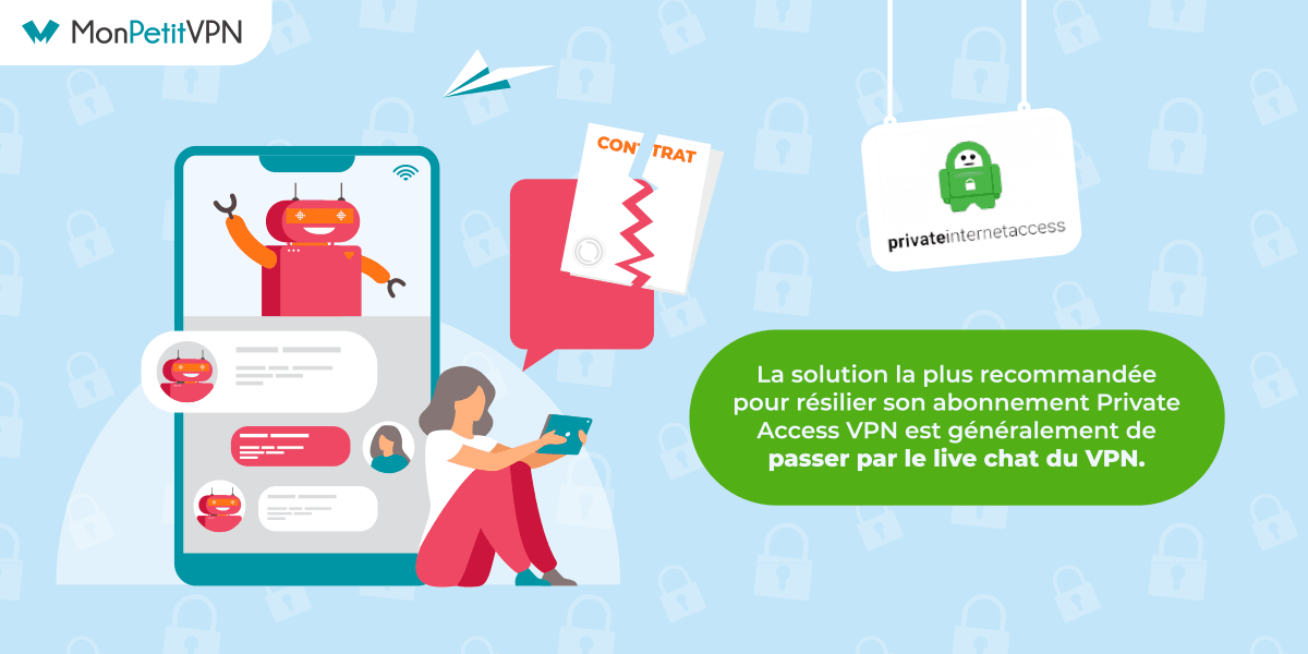 Private Internet Access et la résiliation du VPN Mettre un terme à son contrat avec Private Internet Access