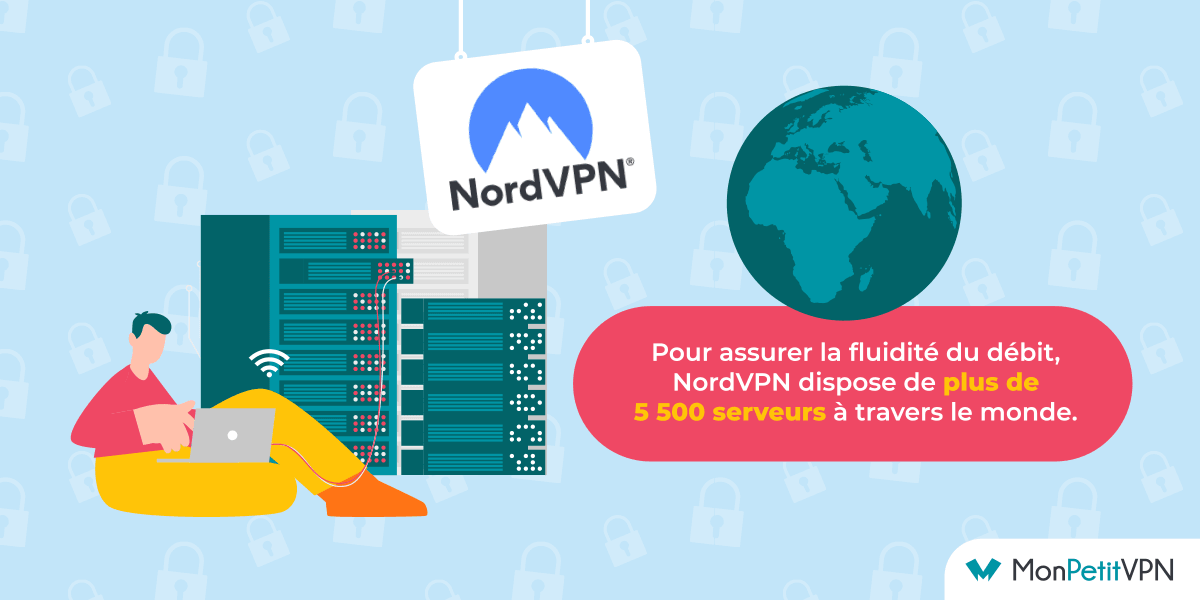 NordVPN propose de nombreux serveurs 