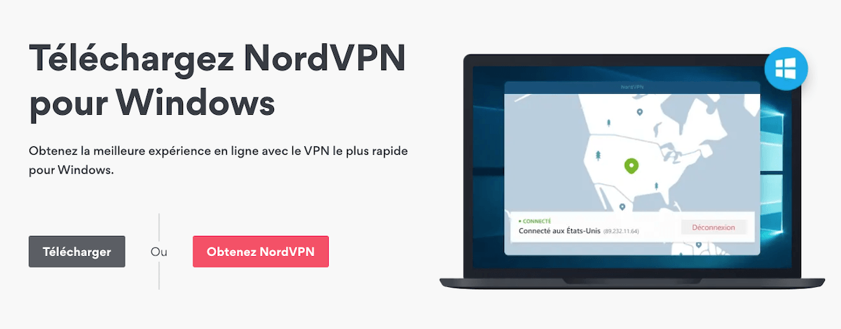 NordVPN compatible avec les PC Windows