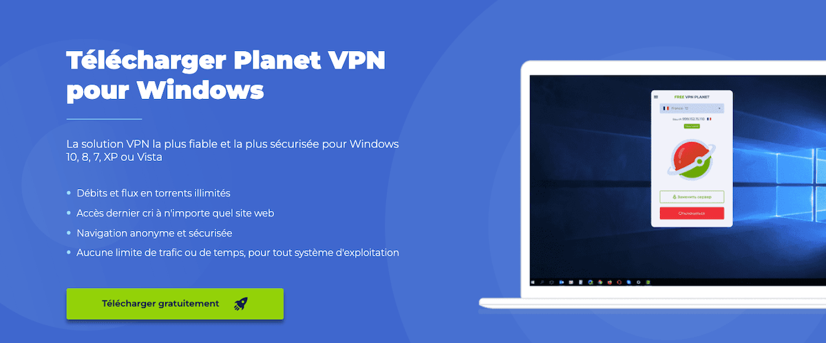 Compatibilité de Free VPN Planet