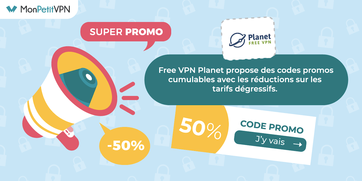 Codes promos disponibles chez Free VPN Planet