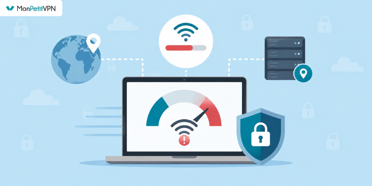 La ralentissement de la connexion internet avec un VPN