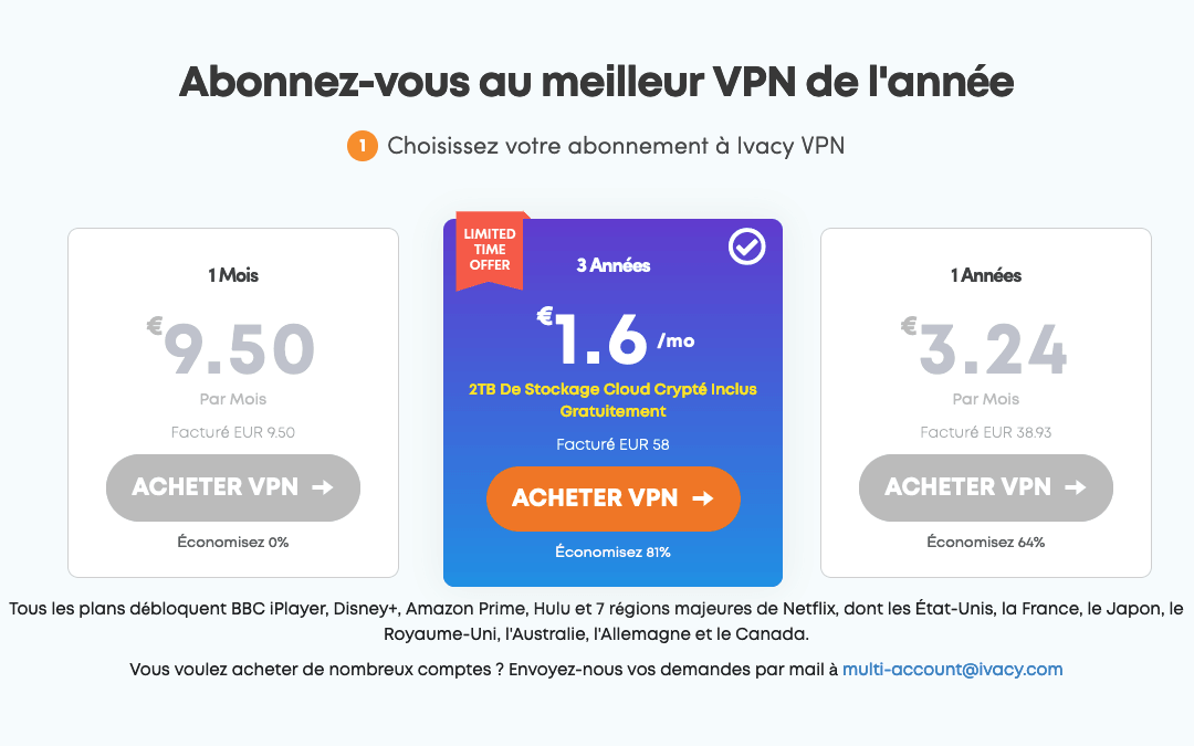 VPN pas cher : Ivacy VPN Ivacy VPN
