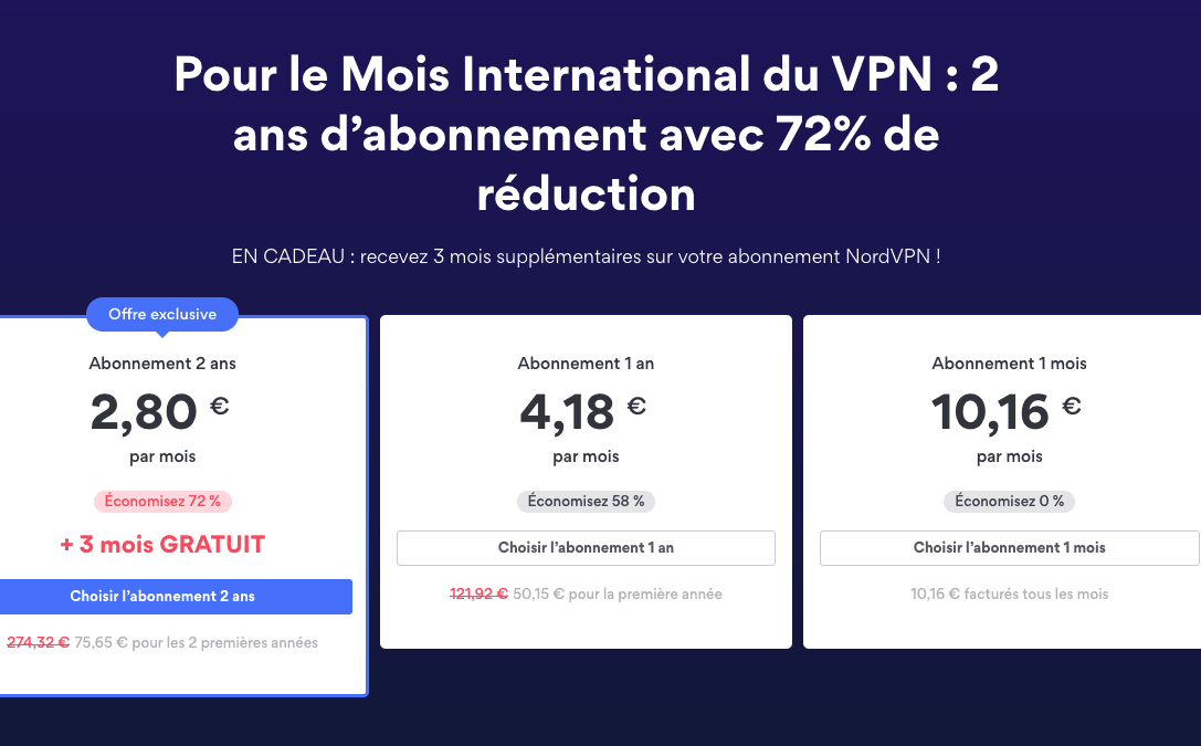 Promo VPN : NordVPN