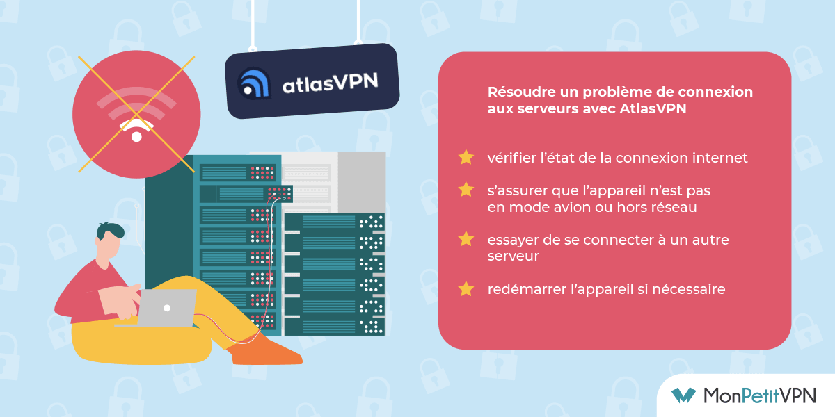 Que faire en cas de problèmes de connexion aux serveurs AtlasVPN ?