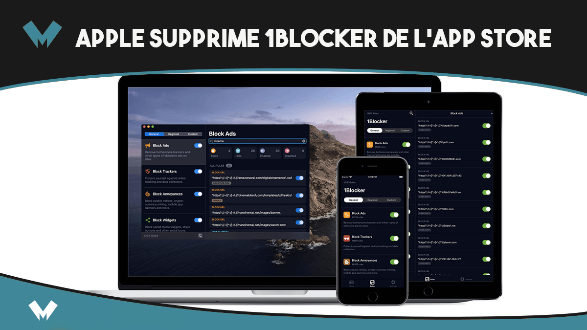 Conflit entre Apple et 1Blocker