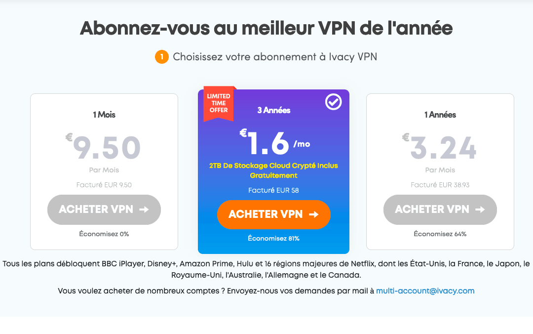 VPN pas cher : IvacyVPN IvacyVPN