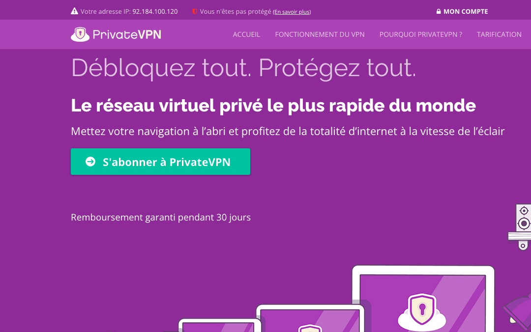 VPN pas cher : PrivateVPN PrivateVPN