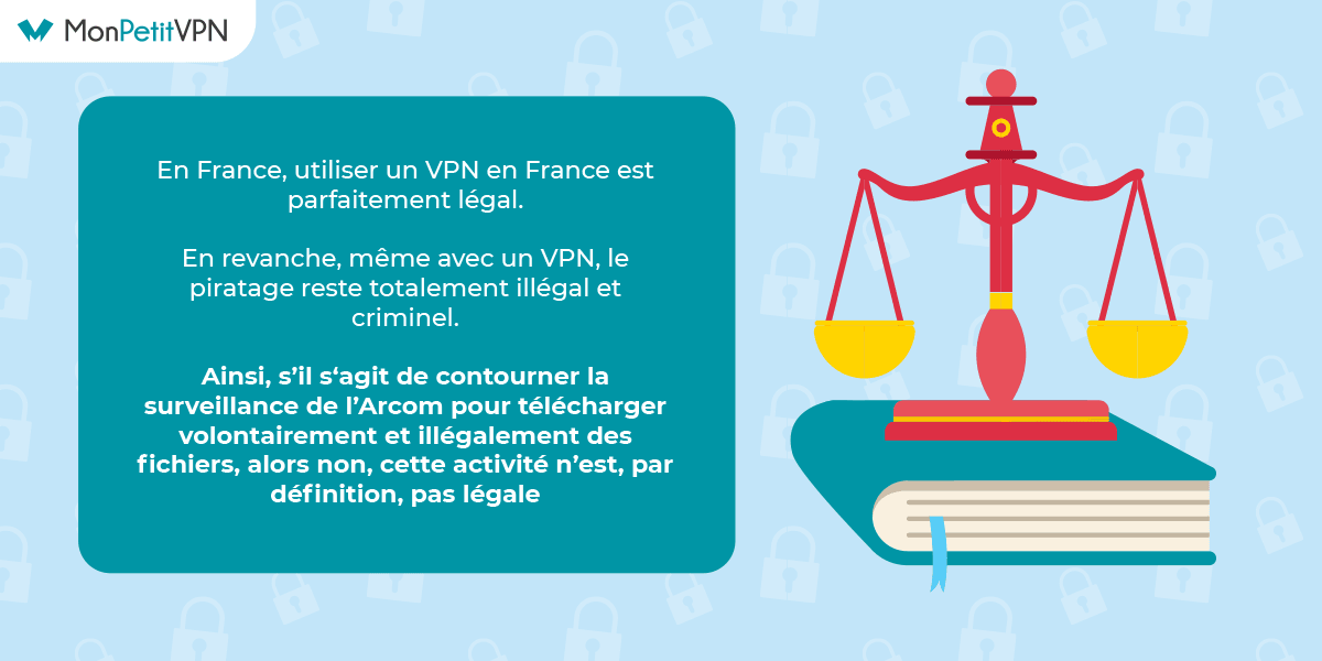 VPN Arcom légalité Légalité sur le contournement de l'Arcom