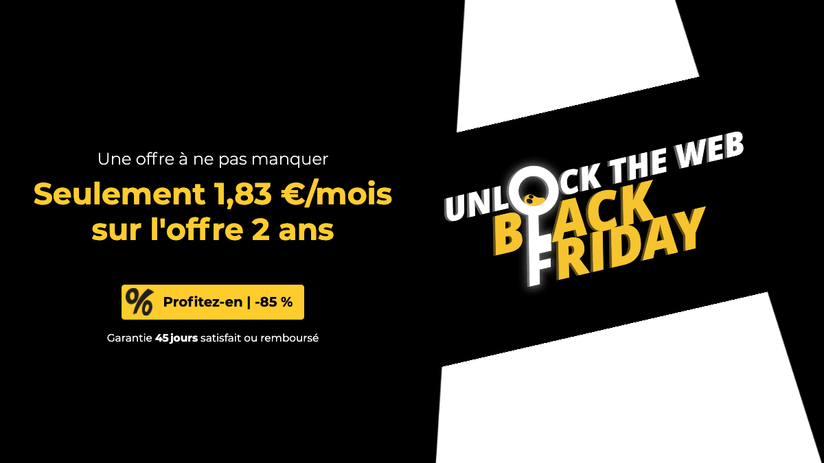 Promotion spéciale Black Friday chez Cyberghost Cyberghost VPN