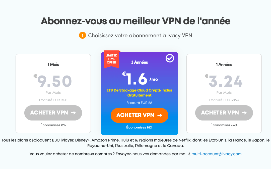 VPN pas cher : Ivacy VPN offre 81% de réduction à ses abonnés Ivacy VPN