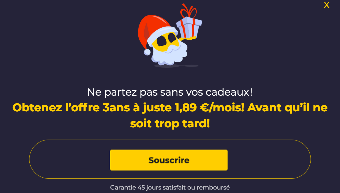 Promo VPN CyberGhost pour les fêtes