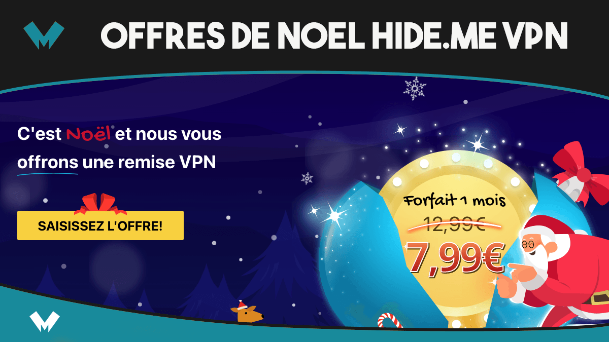 Hide.me offres de noel