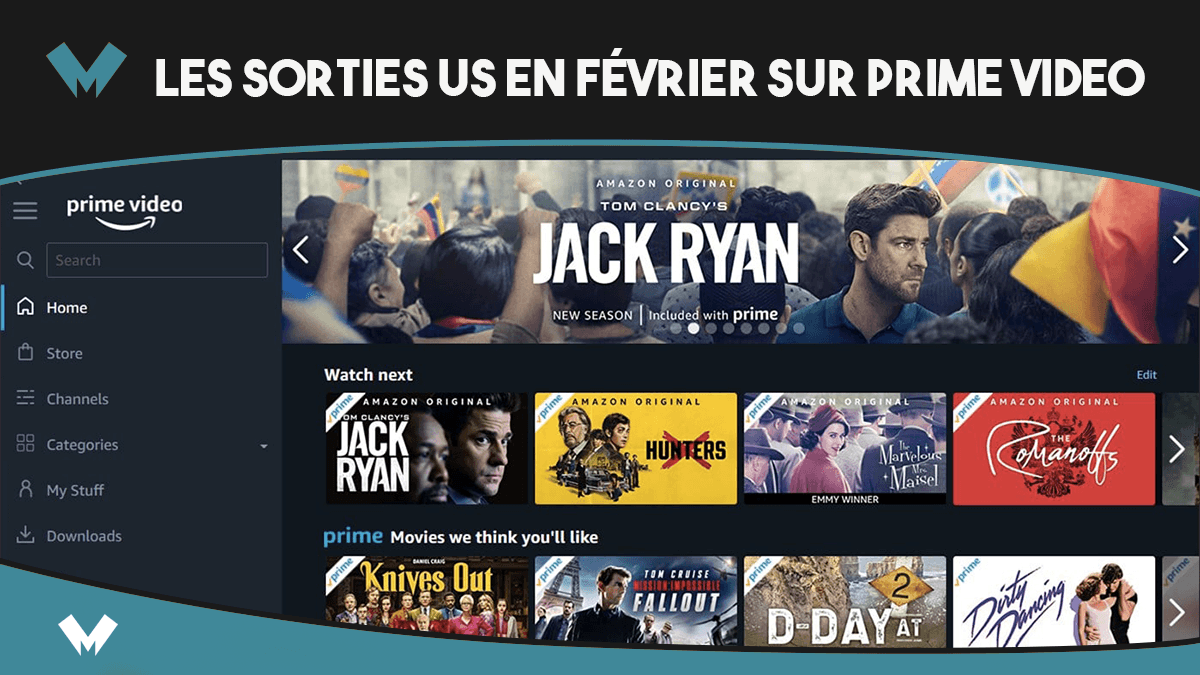 sorties US sur Prime Video